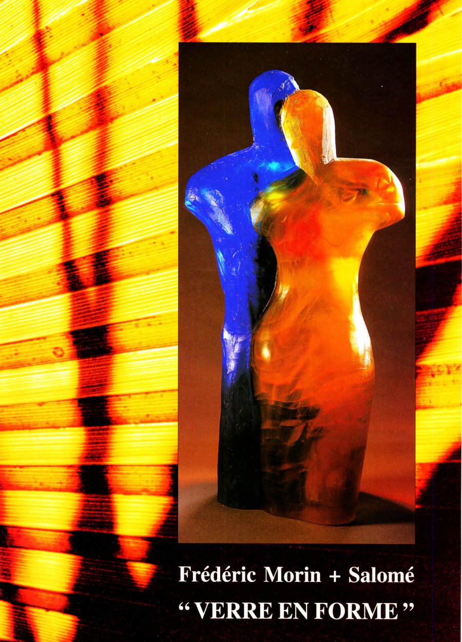 brochure sculptures pate de verre salome frederic morin 2001 VERRE EN FORME