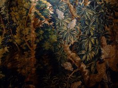 chateau de Grignan vue intérieure - détail de l'une des innombrables tapisserie des Gobelins exposées dans le Château de Grignan